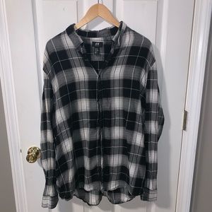 h&m black, white & grey flannel ❤️
